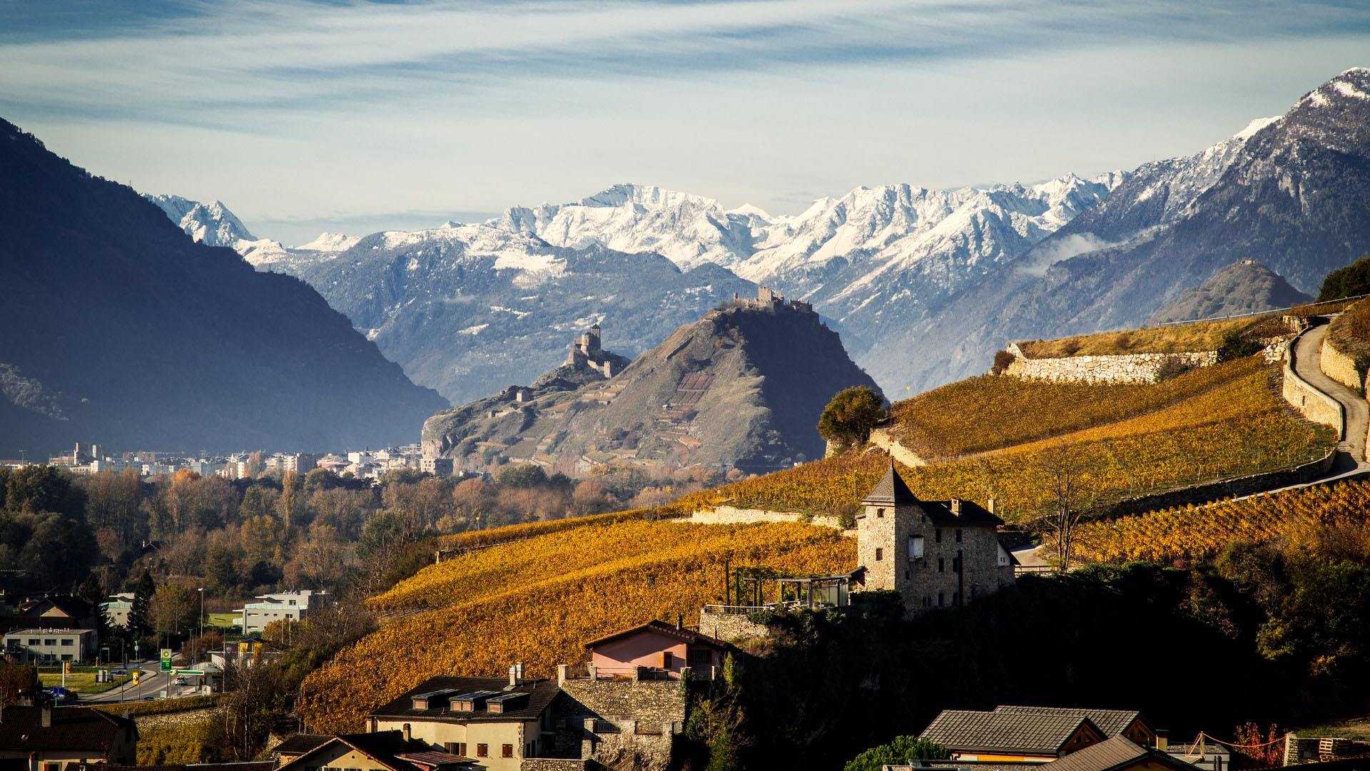 The Chalet d'Adrien and the wines of the Valais